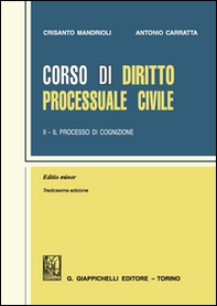 Corso di diritto processuale civile. Ediz. minore - Librerie.coop
