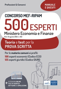 Concorso MEF-RIPAM 500 Esperti - Ministero Economia e Finanze - Librerie.coop