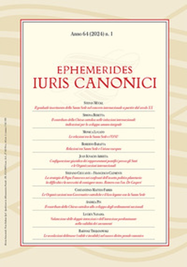 Ephemerides Iuris canonici - Vol. 1 - Librerie.coop Ephemerides Iuris canonici - Vol. 1 - Librerie.coop