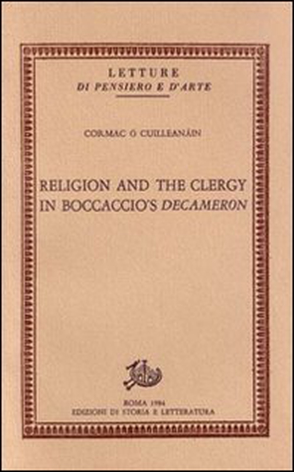 Religion and the clergy in Boccaccio's Decameron - Librerie.coop Religion and the clergy in Boccaccio's Decameron - Librerie.coop