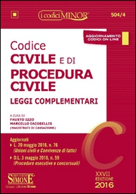 Codice civile e di procedura civile. Leggi complementari - Librerie.coop