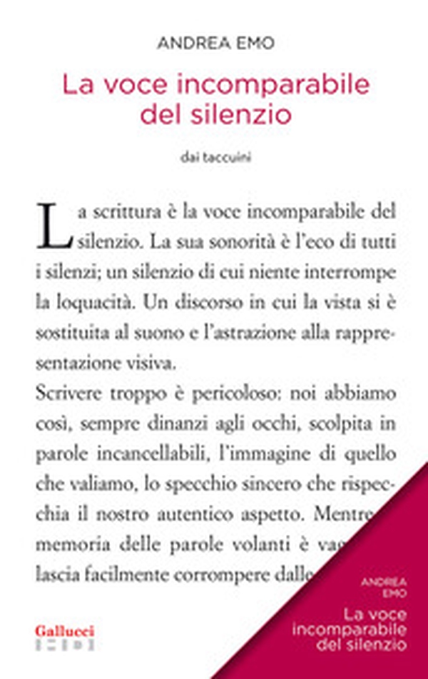 La voce incomparabile del silenzio - Librerie.coop La voce incomparabile del silenzio - Librerie.coop