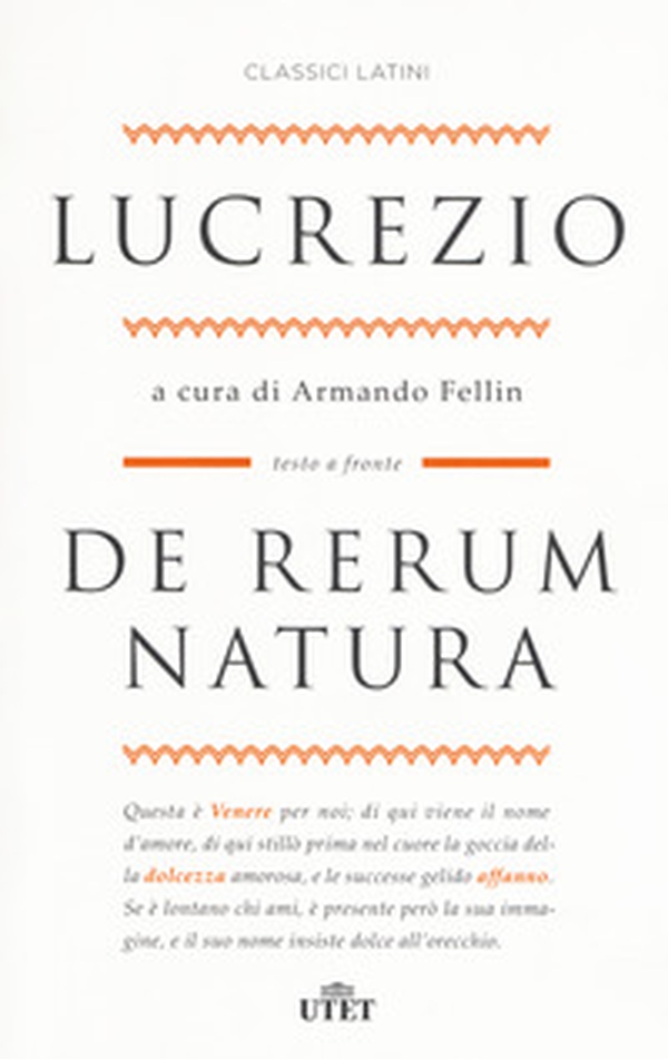 De rerum natura. Testo latino a fronte - Librerie.coop De rerum natura. Testo latino a fronte - Librerie.coop