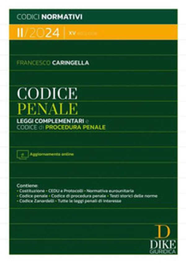 Codice penale. Leggi complementari e codice di procedura penale II/2024 - Librerie.coop Codice penale. Leggi complementari e codice di procedura penale II/2024 - Librerie.coop