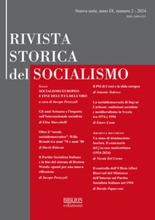 Rivista storica del socialismo - Vol. 2 - Librerie.coop Rivista storica del socialismo - Vol. 2 - Librerie.coop
