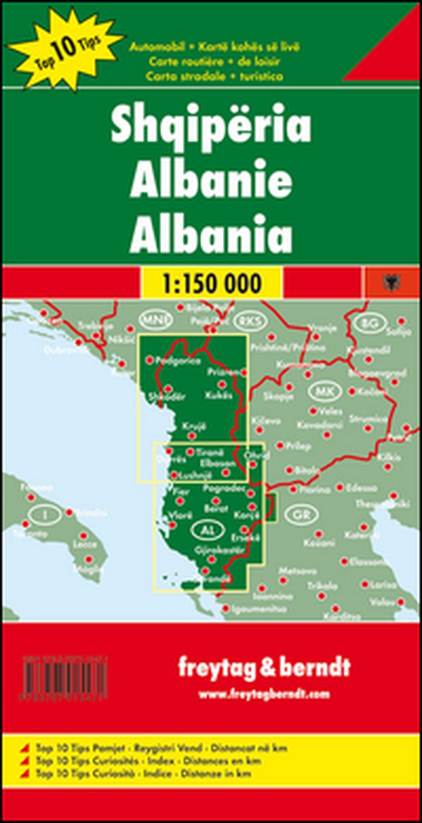 Albania 1:150.000. Ediz. albanese, francese e italiana - Librerie.coop Albania 1:150.000. Ediz. albanese, francese e italiana - Librerie.coop