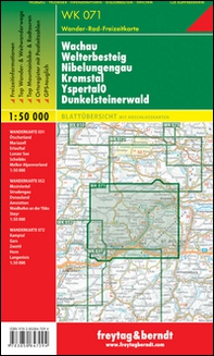 Wachau, Welterbesteig, Nibelungengau, Kremstal, Yspertal, Dunkelsteinerwald 1:50.000 - Librerie.coop