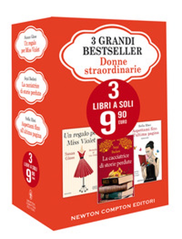 3 grandi bestseller. Donne straordinarie: Un regalo per Miss Violet-La cacciatrice di storie perdute-Aspettami fino all'ultima pagina - Librerie.coop 3 grandi bestseller. Donne straordinarie: Un regalo per Miss Violet-La cacciatrice di storie perdute-Aspettami fino all'ultima pagina - Librerie.coop