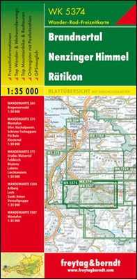 Brandnertal Nenzinger Himmel Ratikon 1:35.000 - Librerie.coop