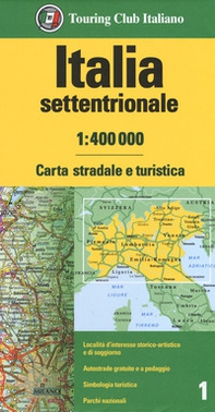 Italia settentrionale 1:400.000. Carta stradale e turistica - Librerie.coop