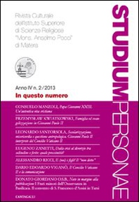 Studium personae. Rivista culturale dell'Istituto superiore di scienze religiose Mons. A. Pecci di Matera - Vol. 2 - Librerie.coop