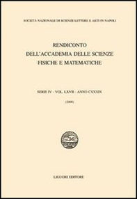 Rendiconto dell'Accademia delle scienze fisiche e matematiche. Serie IV - Librerie.coop