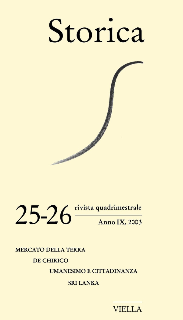 Storica (2003) Vol. 25-26 - Librerie.coop Storica (2003) Vol. 25-26 - Librerie.coop