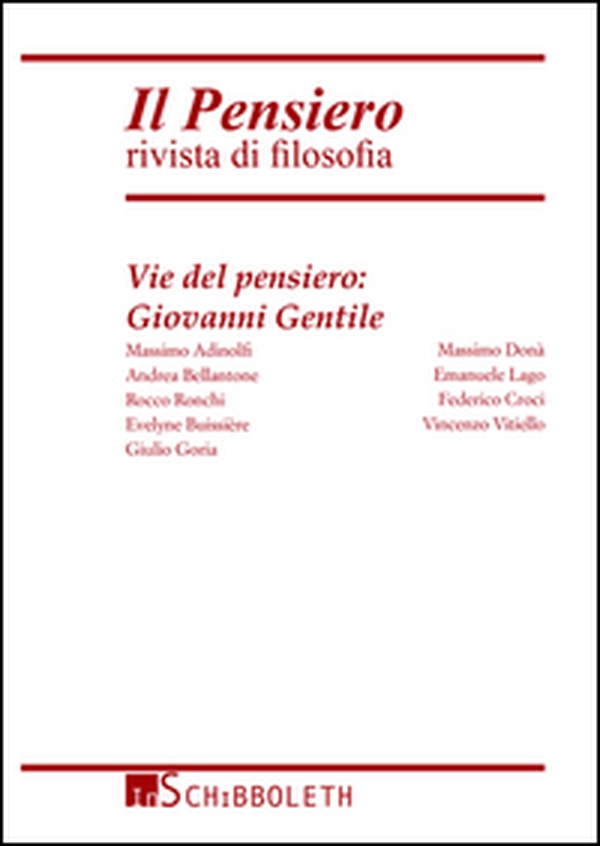 Il pensiero. Rivista di filosofia - Librerie.coop Il pensiero. Rivista di filosofia - Librerie.coop