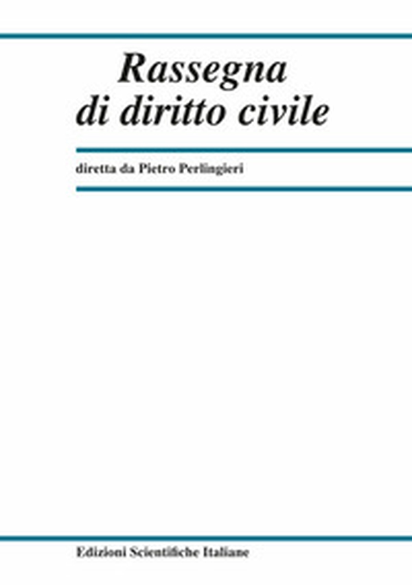 Rassegna di diritto civile - Vol. 2 - Librerie.coop