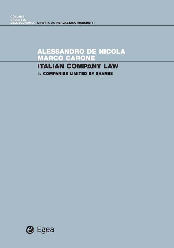 Italian Company Law - Librerie.coop Italian Company Law - Librerie.coop