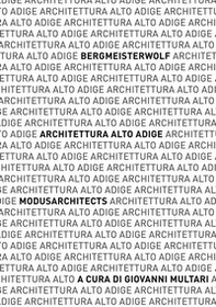 Architettura Alto Adige. bergmeisterwolf - MoDusArchitects. Catalogo della mostra (Napoli, 10-25 gennaio 2020) - Librerie.coop