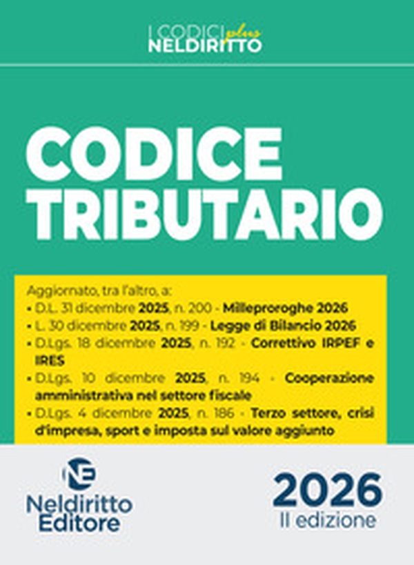 Codice di Diritto Tributario Plus 2026 - Librerie.coop