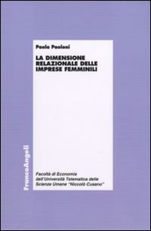 La dimensione relazionale delle imprese femminili - Librerie.coop La dimensione relazionale delle imprese femminili - Librerie.coop