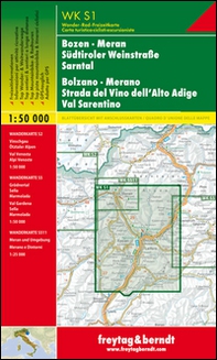 Bolzano, Merano, Strada del vino dell'Alto Adige, Val Sarentino 1:50.00 - Librerie.coop