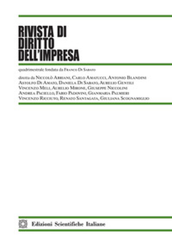 Rivista di diritto dell'impresa - Vol. 1 - Librerie.coop Rivista di diritto dell'impresa - Vol. 1 - Librerie.coop