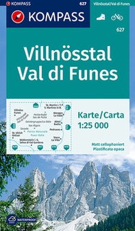 Carta escursionistica n. 627. Val di Funes-Villnösstal 1:25.000 - Librerie.coop