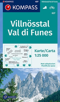 Carta escursionistica n. 627. Val di Funes-Villnösstal 1:25.000 - Librerie.coop Carta escursionistica n. 627. Val di Funes-Villnösstal 1:25.000 - Librerie.coop