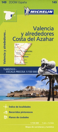 Valencia y alrededores-Costa del Azahar 1:150.000 - Librerie.coop