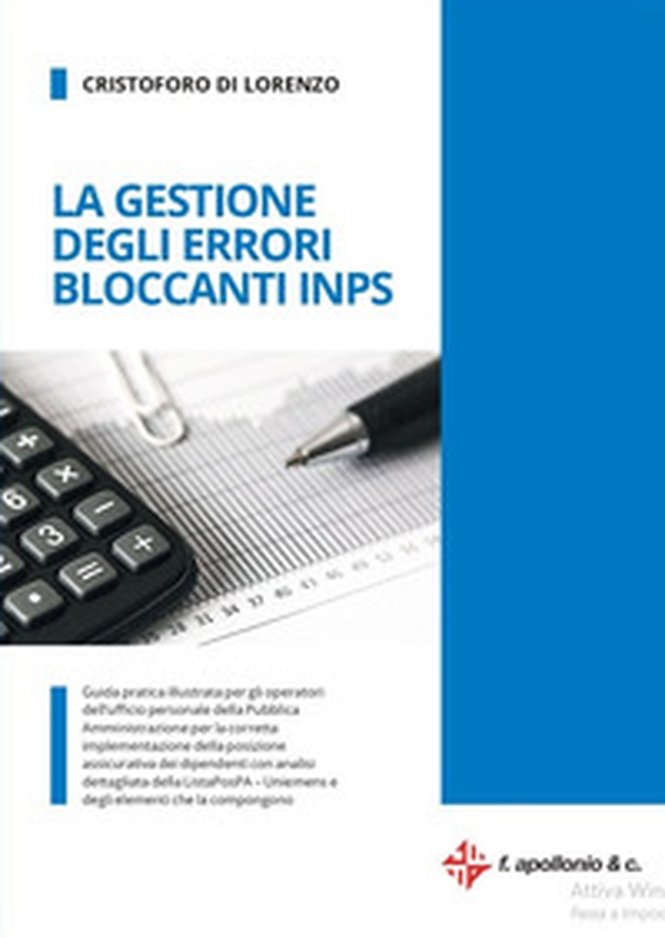 La gestione degli errori bloccanti INPS - Librerie.coop La gestione degli errori bloccanti INPS - Librerie.coop