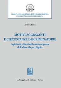Motivi aggravanti e circostanze discriminatorie - e-Book - Librerie.coop