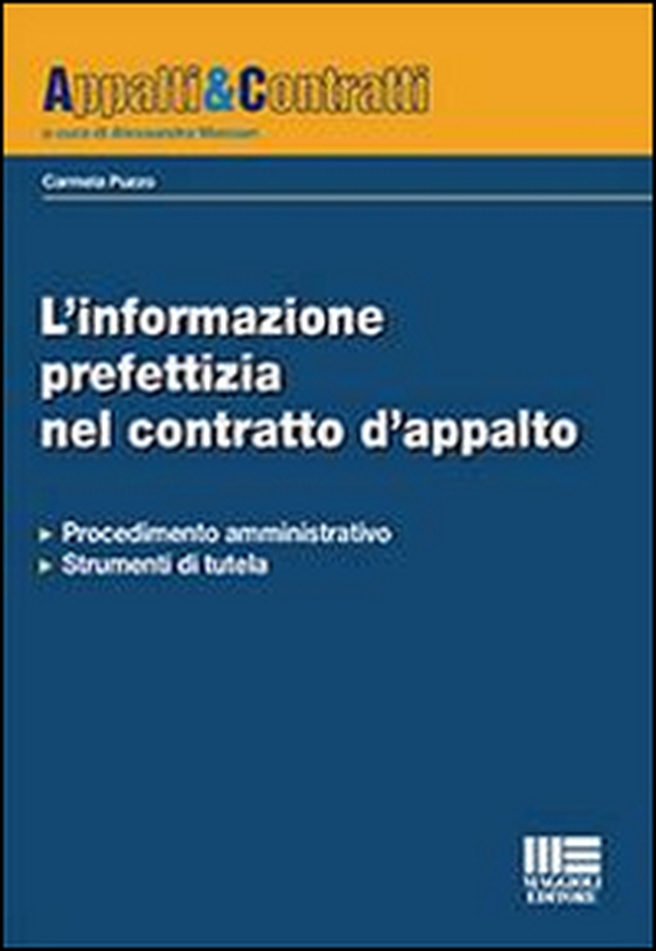 L'informazione prefettizia nel contratto d'appalto - Librerie.coop L'informazione prefettizia nel contratto d'appalto - Librerie.coop