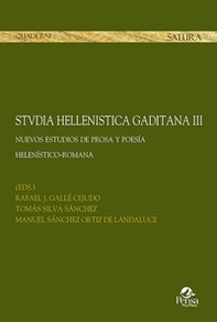 Stvdia hellenistica gaditana - Vol. 3 - Librerie.coop