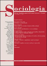 Sociologia. Rivista quadrimestrale di scienze storiche e sociali - Vol. 2 - Librerie.coop Sociologia. Rivista quadrimestrale di scienze storiche e sociali - Vol. 2 - Librerie.coop