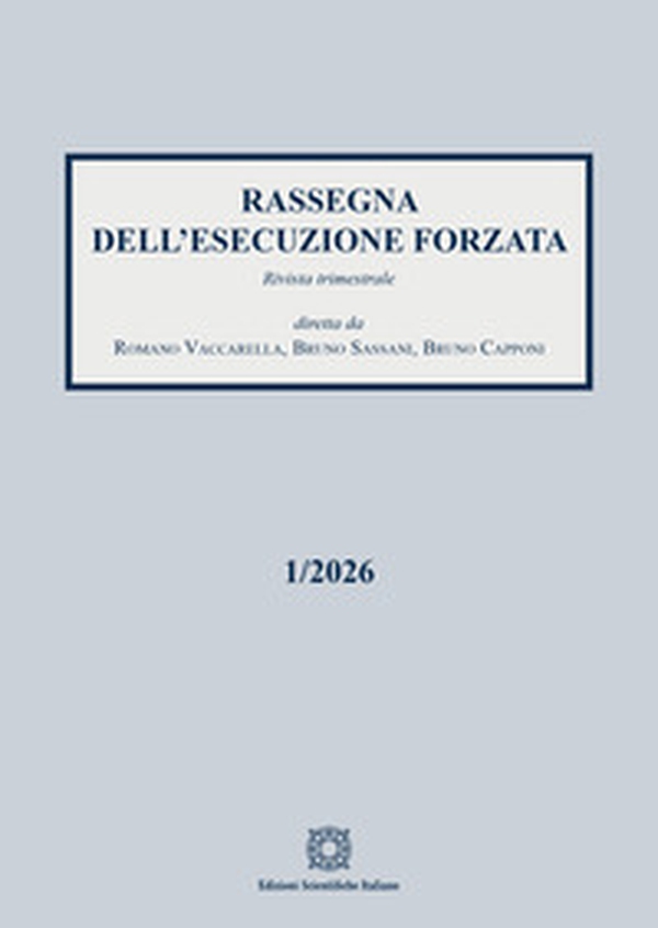 Rassegna dell'esecuzione forzata - Vol. 1 - Librerie.coop