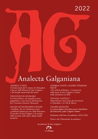 Analecta Galganiana - Librerie.coop