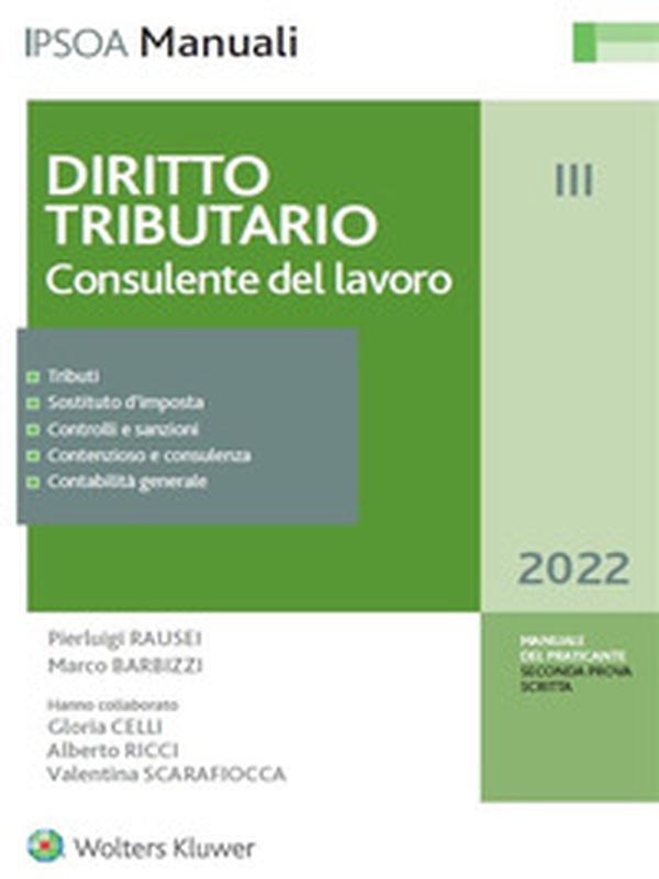 Diritto tributario 2022. Consulente del lavoro - Librerie.coop Diritto tributario 2022. Consulente del lavoro - Librerie.coop