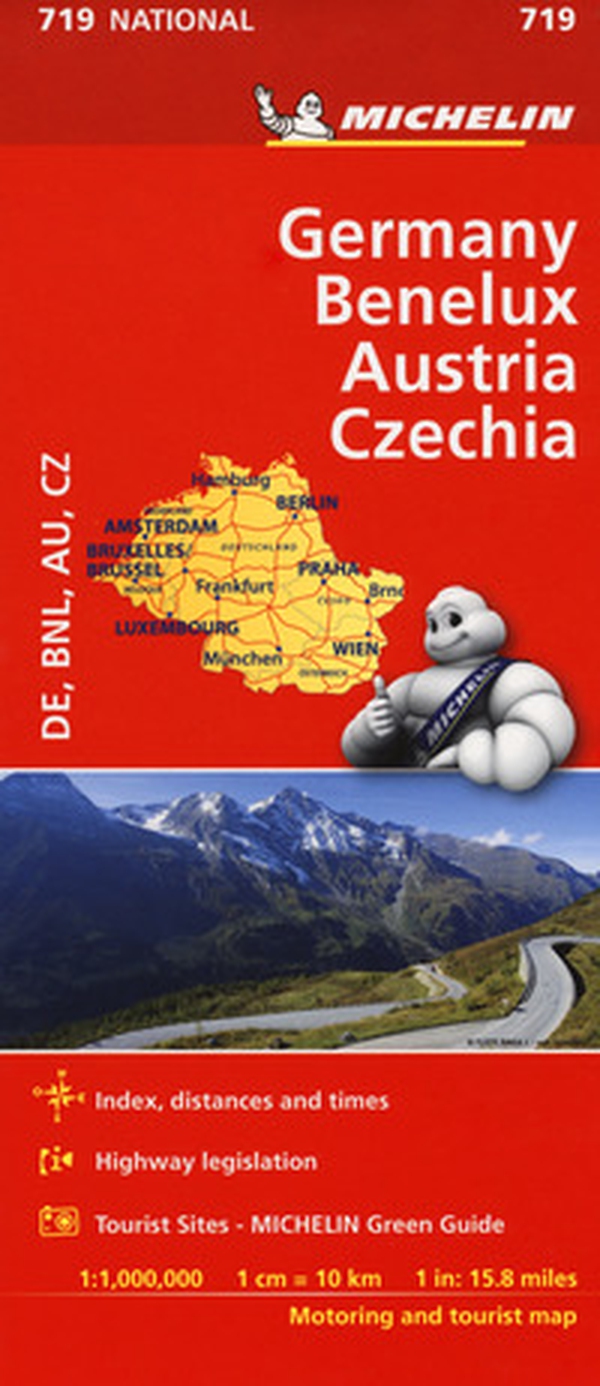Germany. Benelux. Austria. Czechia 1:1.000.000 - Librerie.coop Germany. Benelux. Austria. Czechia 1:1.000.000 - Librerie.coop