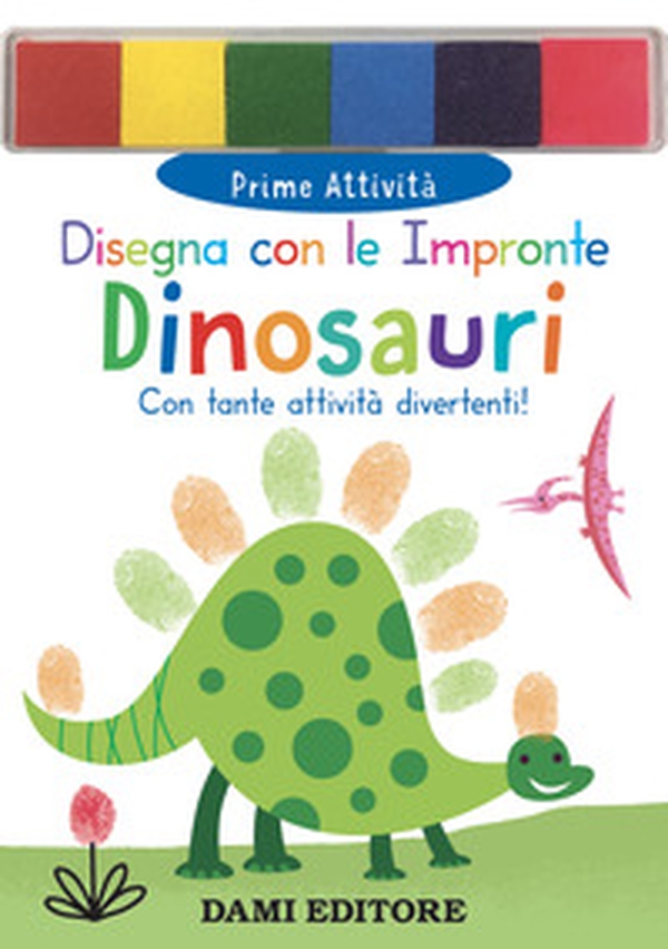Dinosauri. Disegna con le impronte - Librerie.coop