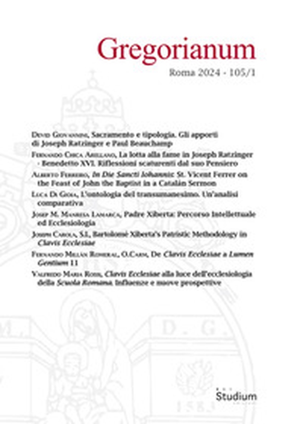 Gregorianum - Vol. 105\1 - Librerie.coop Gregorianum - Vol. 105\1 - Librerie.coop