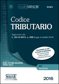 Codice tributario. Ediz. minor - Librerie.coop Codice tributario. Ediz. minor - Librerie.coop