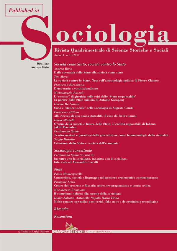Stato e ‘statica sociale’ nella sociologia di Auguste Comte - Librerie.coop Stato e ‘statica sociale’ nella sociologia di Auguste Comte - Librerie.coop