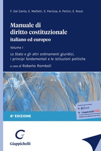Manuale di diritto costituzionale italiano ed europeo - Vol. 1 - Librerie.coop