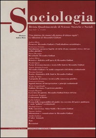 Sociologia. Rivista quadrimestrale di scienze storiche e sociali - Vol. 3 - Librerie.coop Sociologia. Rivista quadrimestrale di scienze storiche e sociali - Vol. 3 - Librerie.coop