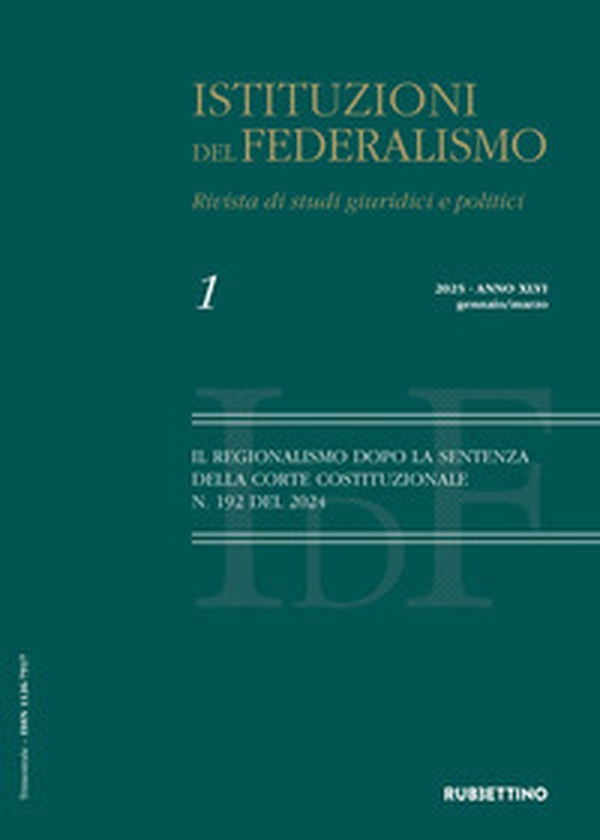 Istituzioni del federalismo. Rivista di studi giuridici e politici - Vol. 1 - Librerie.coop Istituzioni del federalismo. Rivista di studi giuridici e politici - Vol. 1 - Librerie.coop