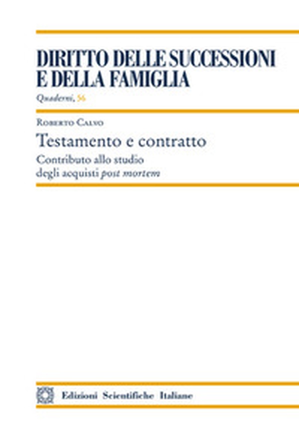 Testamento e contratto - Librerie.coop Testamento e contratto - Librerie.coop