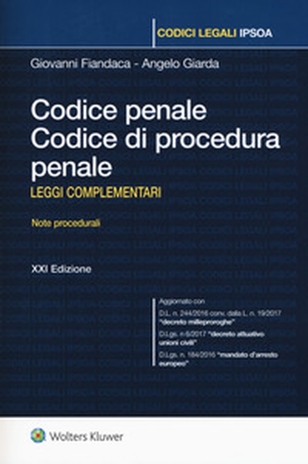 Codice penale. Codice di procedura penale. Leggi complementari - Librerie.coop Codice penale. Codice di procedura penale. Leggi complementari - Librerie.coop