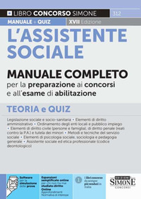 L'assistente sociale. Manuale completo per la preparazione ai concorsi e all'esame di abilitazione. Teoria e quiz - Librerie.coop L'assistente sociale. Manuale completo per la preparazione ai concorsi e all'esame di abilitazione. Teoria e quiz - Librerie.coop