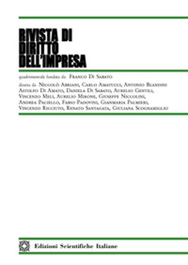 Rivista di diritto dell'impresa - Vol. 2 - Librerie.coop Rivista di diritto dell'impresa - Vol. 2 - Librerie.coop