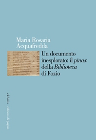 Un documento inesplorato: il «pinax» della «Biblioteca» di Fozio - Librerie.coop