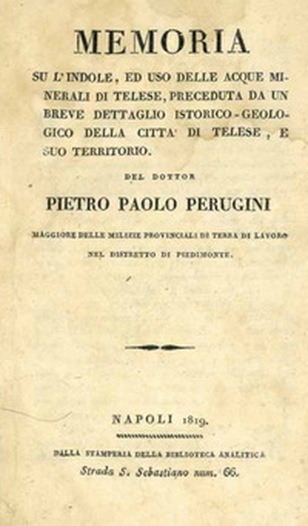 Memoria su l'uso delle acque minerali di Telese. Memoria su l'indole, ed uso delle acque minerali di Telese, preceduta da un breve dettaglio istorico-geologico della citta di Telese, e suo territorio - Librerie.coop Memoria su l'uso delle acque minerali di Telese. Memoria su l'indole, ed uso delle acque minerali di Telese, preceduta da un breve dettaglio istorico-geologico della citta di Telese, e suo territorio - Librerie.coop